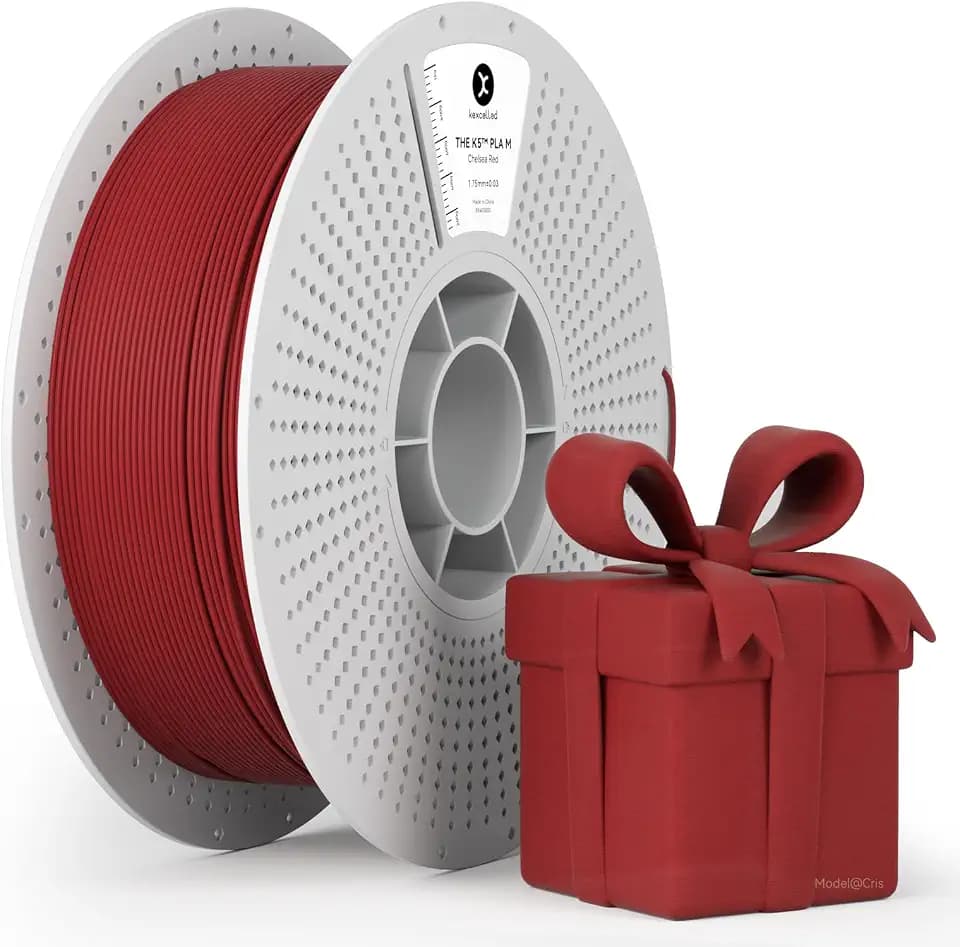 kexcelled PLA Matte Filament Kirschrot 1,75mm, 1kg Rolle Spule