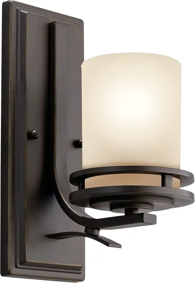 Kichler Hendrik 5.25" 1-Light Bathroom Vanity Light, Olde Bronze, 5076OZ