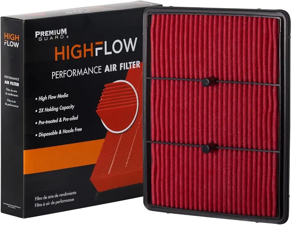 HIGHFLOW PA99284X High Performance, Pre-Oiled Disposable Engine Air Filter | Fits 2017-2022 Kia Niro, Hyundai Ioniq 1.6L