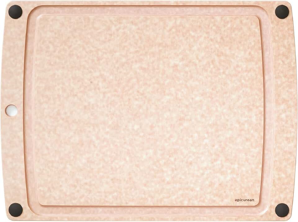 Epicurean All-In-One Cutting Board, 19.5" x 14.5" Juice Groove, Natural