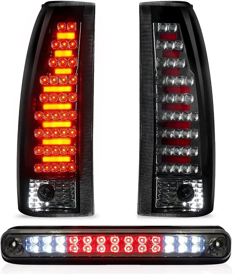 Tail Light+3rd Brake Light for Chevy Silverado GMC Sierra C/K 1500 88-99