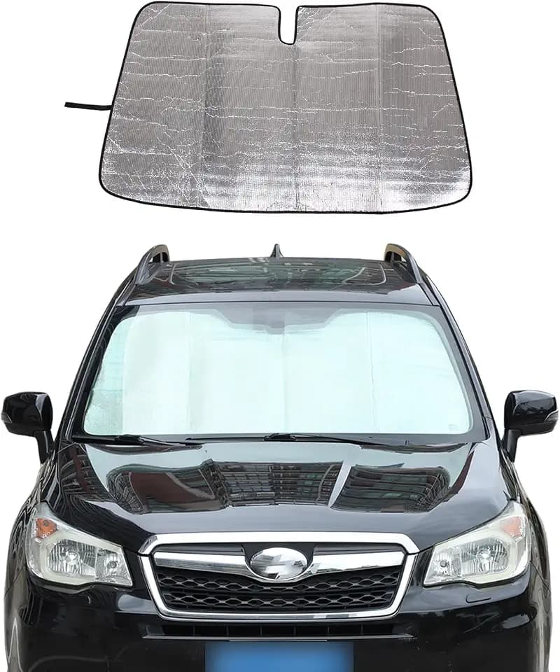 Windshield Sunshade Fit for Subaru Forester 2013-2018, Folding Car Sun Shade for Front Window, Auto Sun Protection Visors Blocks UV Rays and Keeps Vehicle Cool (Forester,2013-2018)