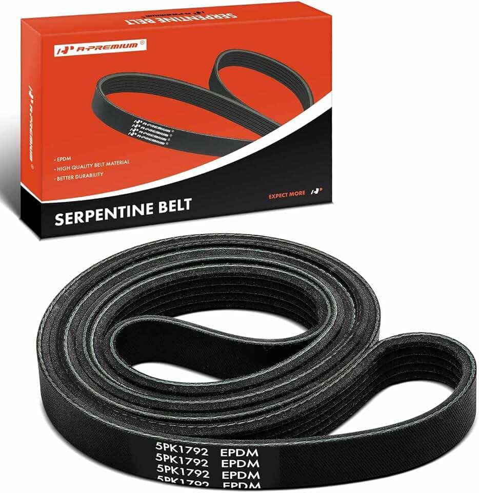 A-Premium Serpentine Belt 5-Rib 70.57 In Compatible with Toyota & Buick