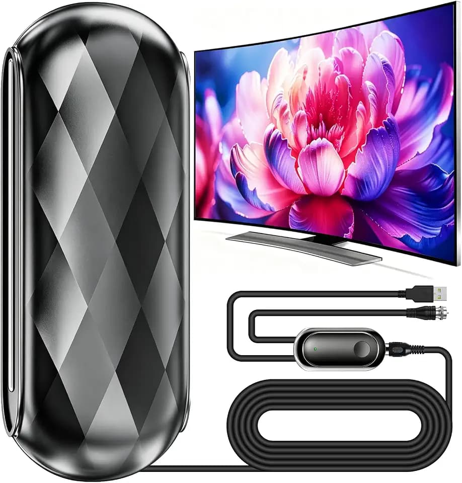 2026 Upgraded 5000+ Miles Indoor/Outdoor TV Antenna for Local Channels