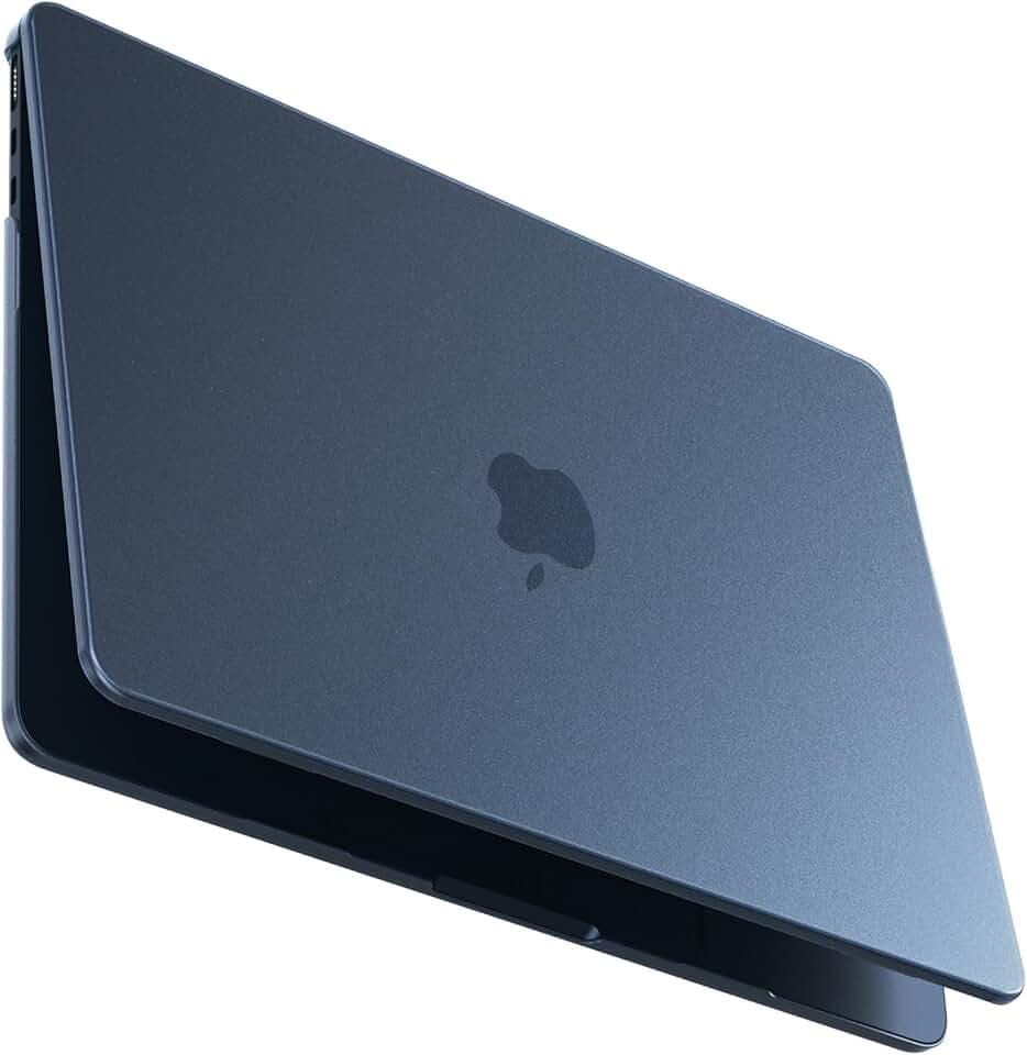 BlueSwan Hülle für MacBook Air 13 Zoll 2026-2022 M5-M2,Mitternacht Matt