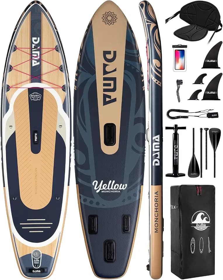 DAMA 11'*34"*6" Stand Up Paddle Board, Inflatable Paddle Board,Inflatable Paddle Boards for Adults w/a Wide, Smooth and Non Slip Deck, Suitable for Adults