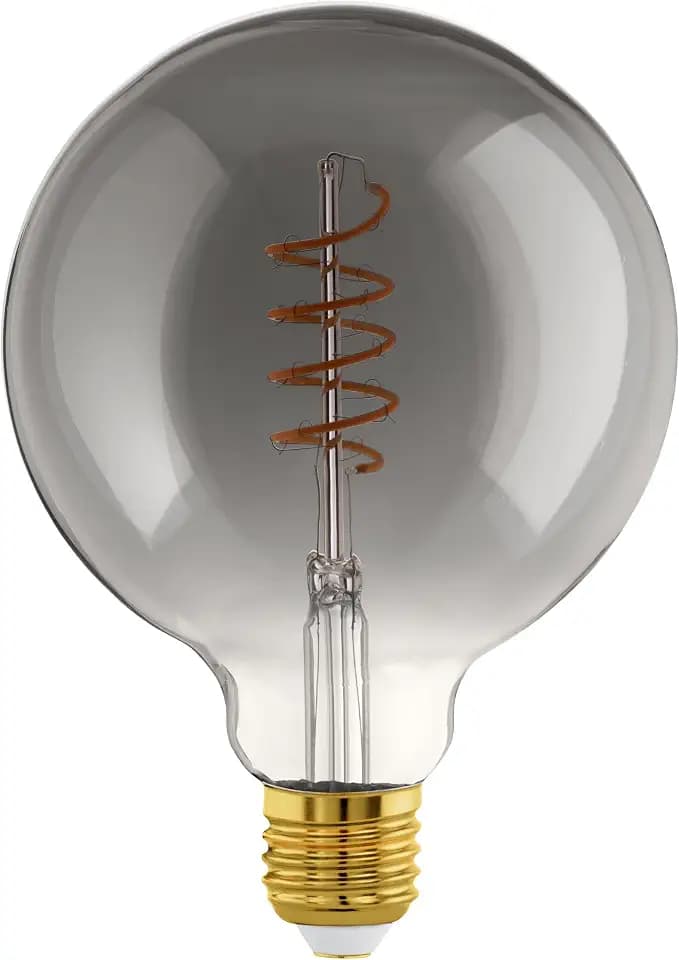 EGLO E27 Lampe dimmbar, Spiral LED Glühbirne Globe, Ø 12,5 cm
