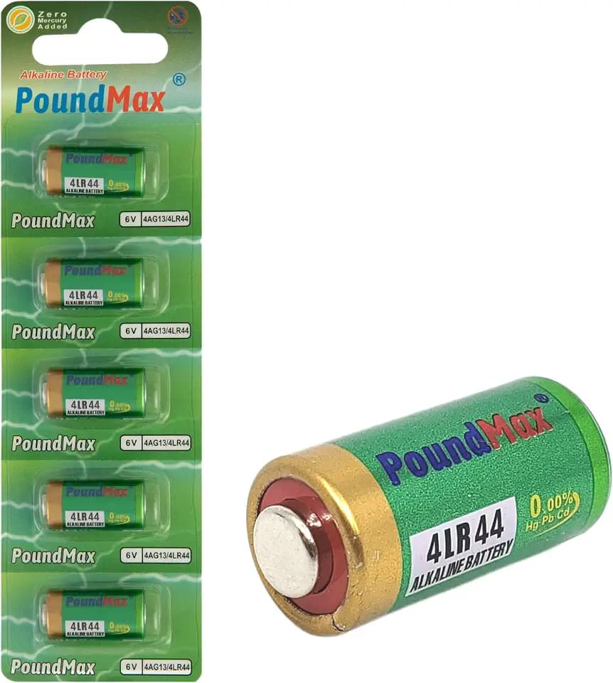 PoundMax Alkaline 5X 4LR44 (4AG13, L1325), 6V | 1x 5er-Packung