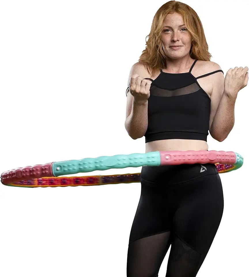 HOOPOMANIA Hula Hoop Reifen Erwachsene [0,72 – 3,1 kg] Hulahoop zum Abnehmen - Massagehoop