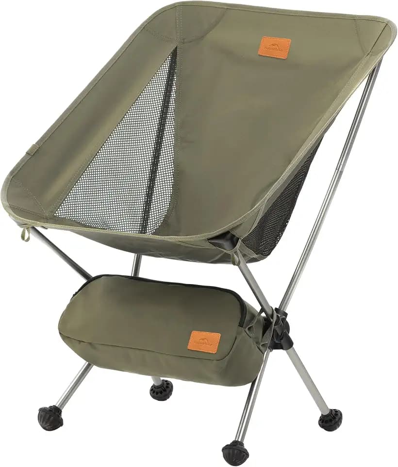 Naturehike YL08 Ultralight Camping Chair — Only 2.12 LBS, Anti-Sinking Feet