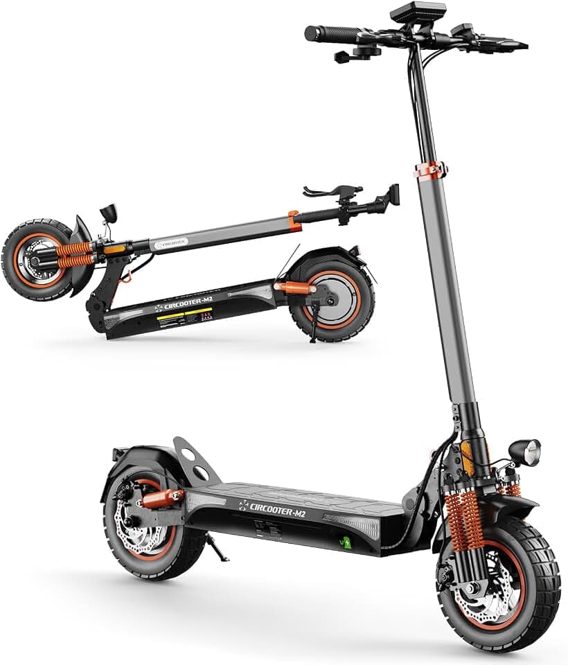 CIRCOOTER M2 E Scooter mit Straßenzulassung, 10 Zoll Offroad E-Roller, Bis 60–70KM Reichweite, Blinker, Bis 150KG Tragkraft, Faltbarer Elektroscooter für Erwachsene & Pendler