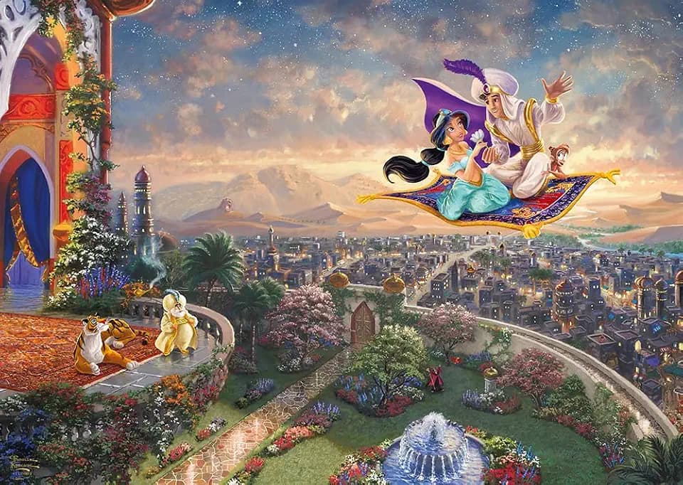 Schmidt Spiele 59950 Thomas Kinkade Disney Aladdin Jigsaw Puzzle 1000 Pieces