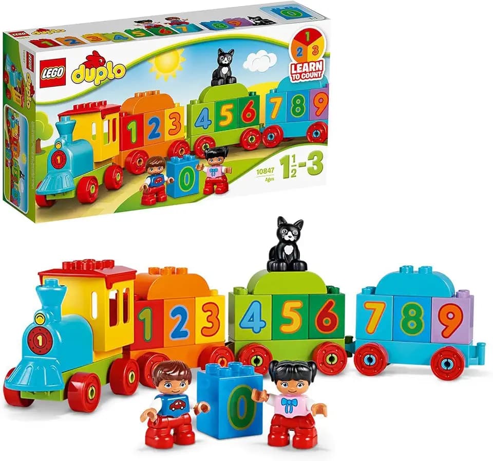 LEGO 10847 DUPLO Zahlenzug, Baby Spielzeug, Zug, Kinderspielzeug ab 1,5 Jahren, preisgekröntes Lernspielzeug, Motorikspielzeug