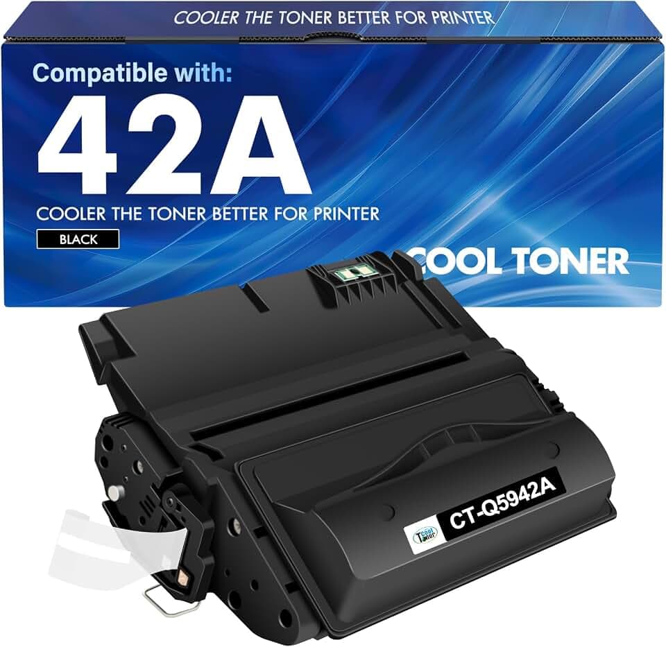 Q5942A 42A Black Toner Cartridge 1-Pack for HP 42X Q5942X Q1338A Q1338X