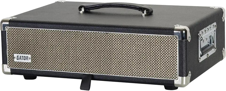 Gator Cases Retro Series Vintage Amp Rack-Gehäuse; 2U Schwarz (GR-RETRORACK-2BK)