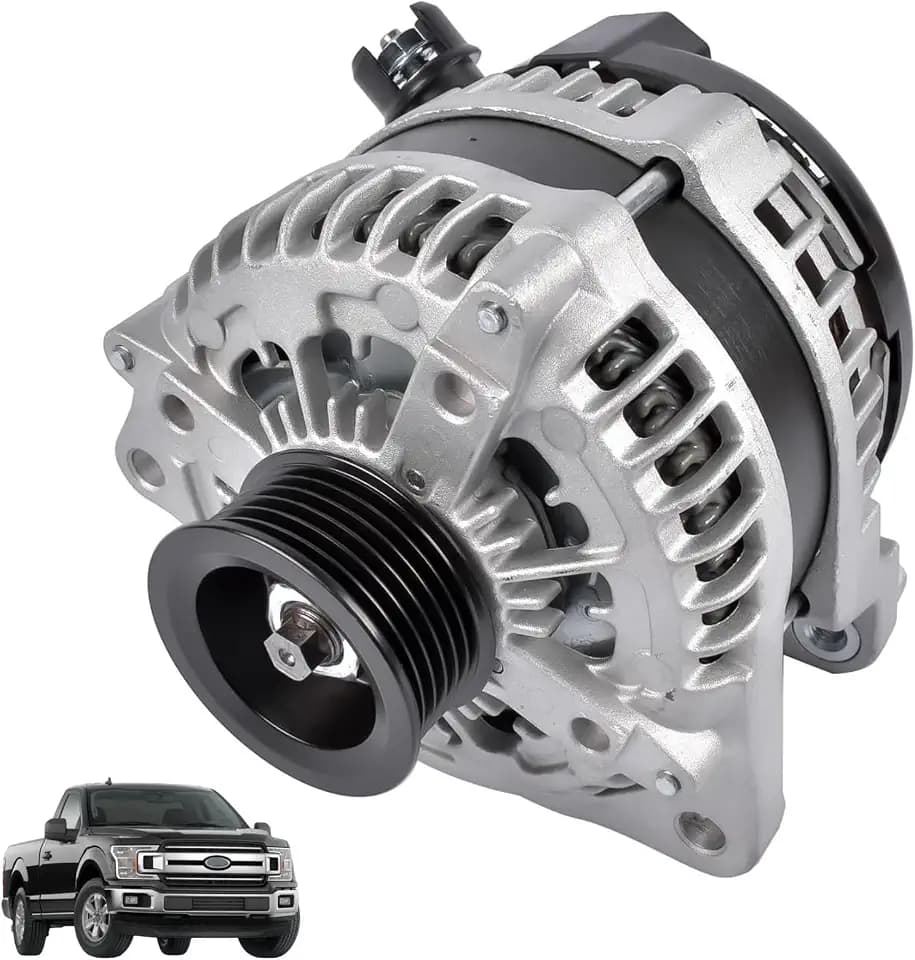 New Alternator 12V 240A 1042110081 1042110080 Replacement for Ford F-150 F150 2015-2020 V8 5.0L 6-Groove Pulley Clockwise 42103 HL3Z10346F FL3Z10346G FL3T10300JA Vahaha