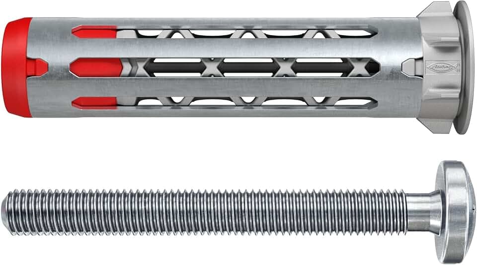 fischer DuoHM Bi-Komponentendübel, 5 x 55 mm, für Hohlkörper, mit Zylinderschraube, PZ-Antrieb, 15 Stück