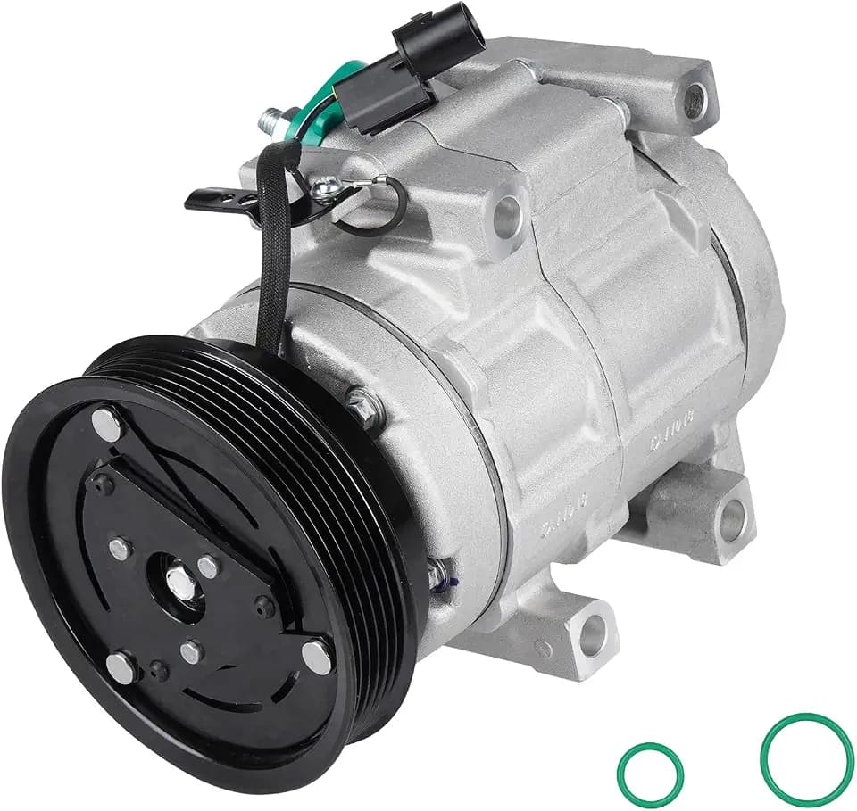 Air Conditioner A/C Compressor with Clutch Fits for Kia Sedona V6 3.8L 2006-2009, Fits for Hyundai Entourage V6 3.8L 2007-2009, Replace CO 10975C