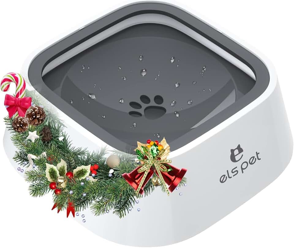ELS PET Travel Bowl 35oz 1L No Spill Dog Cat Bowl Anti Slip Water Dispenser