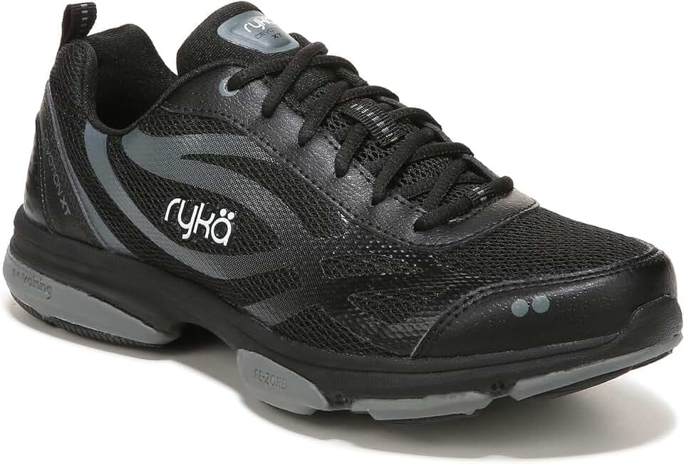 Ryka Women's Devotion Xt Cross Training Shoes Black/Metiorite/White 11 M