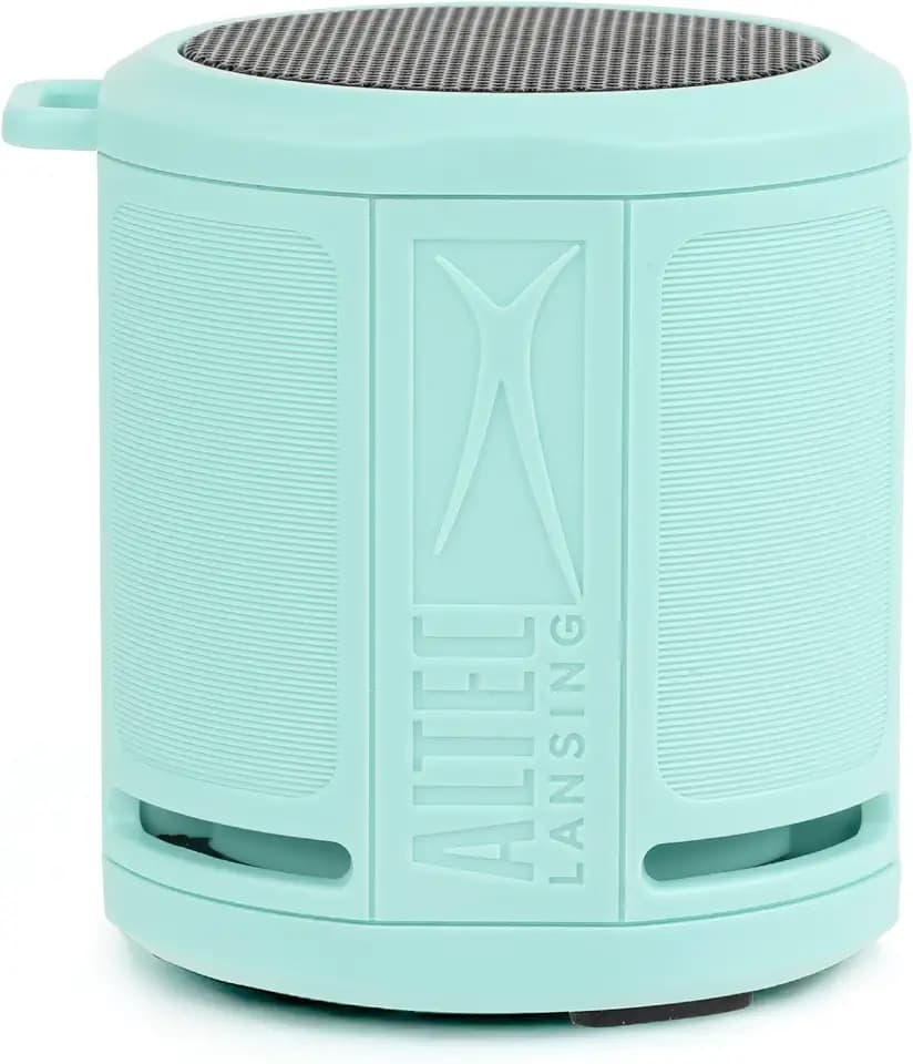 Altec Lansing HydraMicro - Waterproof Bluetooth Speaker, Lightweight & Portable Speaker for Travel & Outdoor Use, Mint