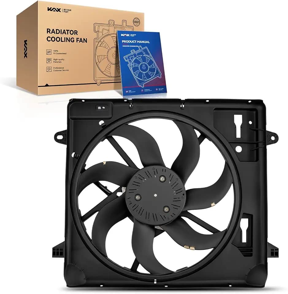 KAX Engine Radiator Cooling Fan,Fit for 2012-2017 Wrangler,2018 Wrangler JK