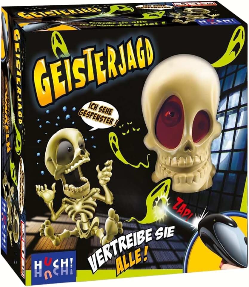 HUCH! | Geisterjagd | Gesellschaftsspiele ab 6 Jahre | Könnt Ihr den fliehenden Geist fangen? | Geschenke für Kinder Spiel | Kinder Spielzeug 6 Jahre | Partyspiel Kinder | Ab 2 Spielern ab 6 Jahren