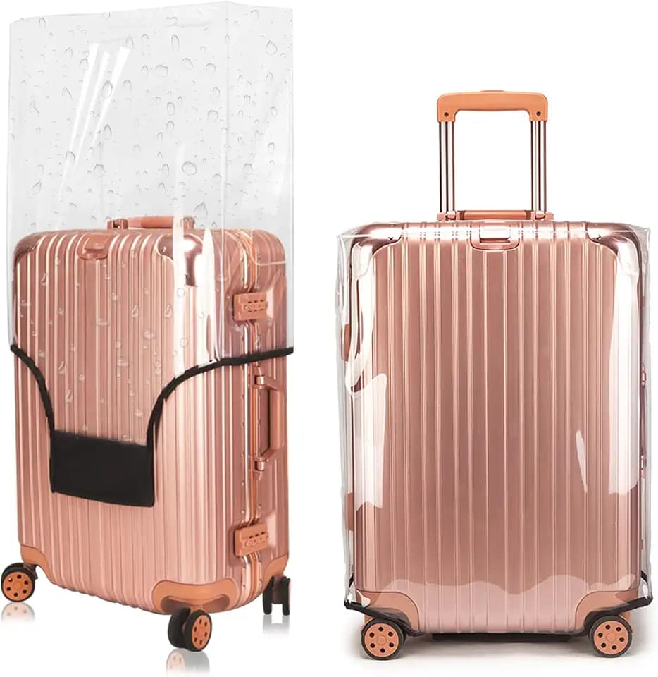 Clear PVC Luggage Cover, Luggage Cover for Suitcase TSA Approved