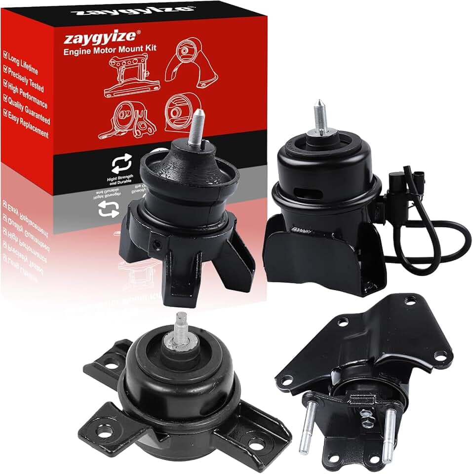 4Pcs Engine Motor Trans Mount Kit Fit for Hyundai Santa Fe 2007-2009 3.3L
