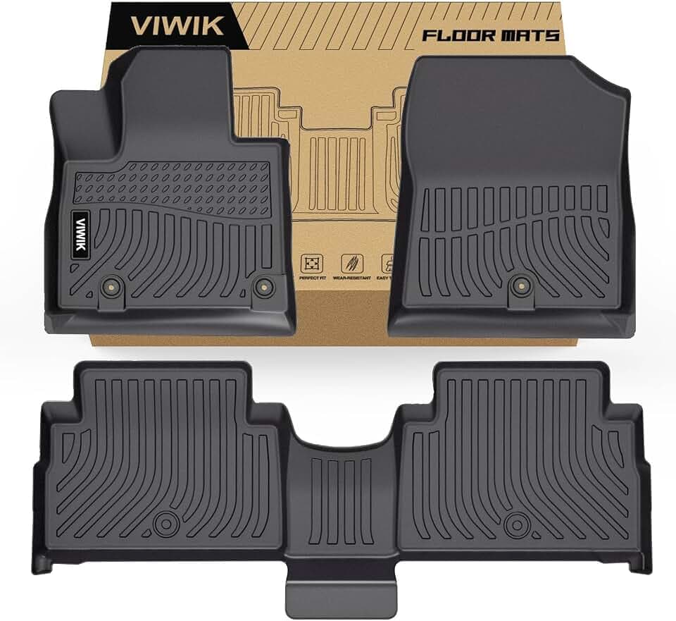 VIWIK Floor Mats for Hyundai Santa Fe Hybrid 2021-2023, Custom Fit,Odorless