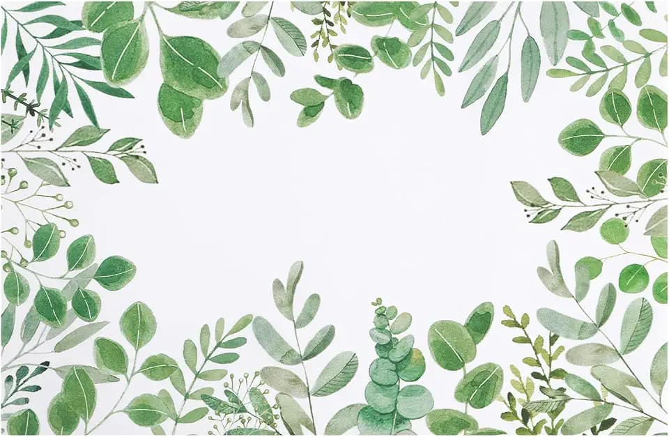 SHACOS 50 PCS Green Leaves Eucalyptus Paper Placemats 11x17 inch Disposable Paper Place Mats for Dinner Wedding Birthday Party Spring Summer Greenery Table Decoration