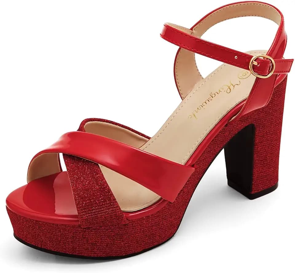 Platform Sandals Heels Sparkly High Heels