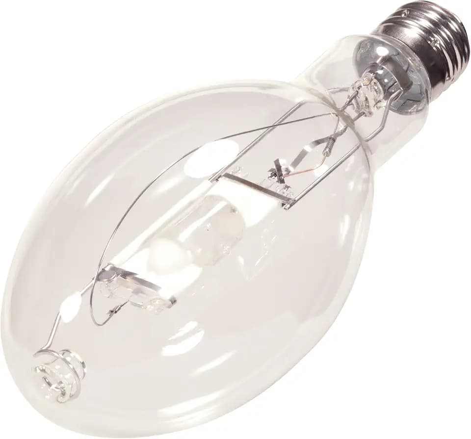 Satco S5833 4200K 400-Watt Clear Universal Mount Mogul Base ED27 Metal Halide Lamp