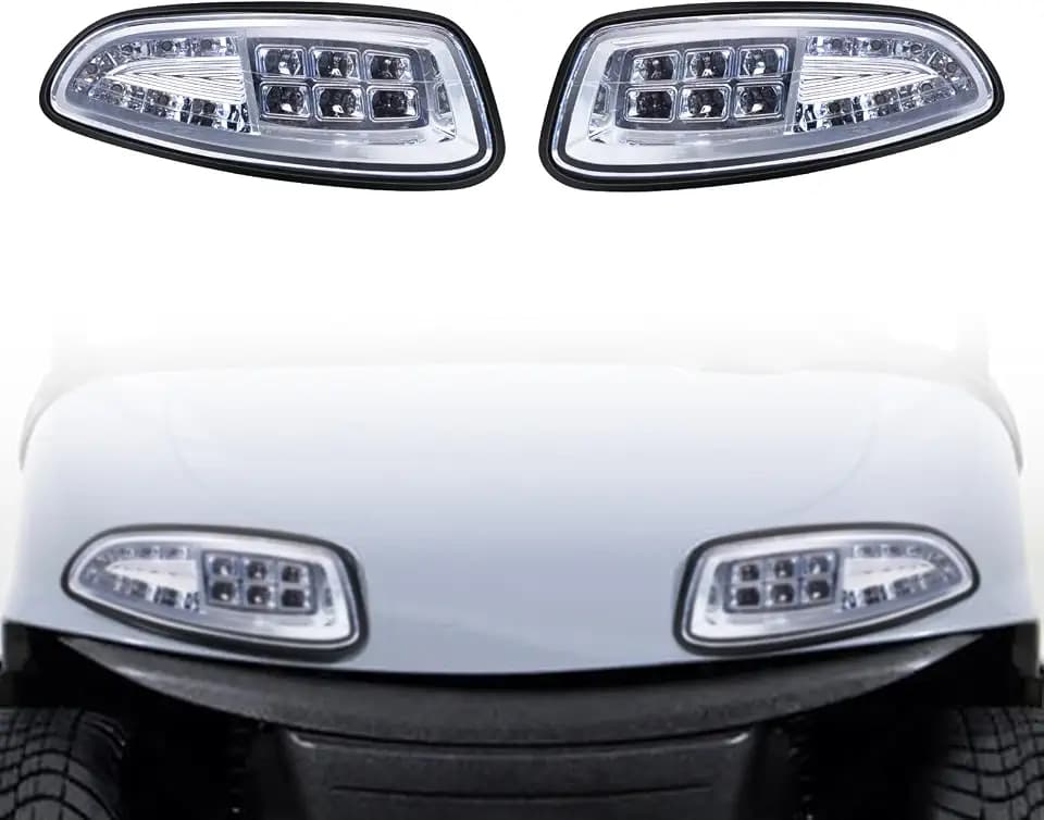 LED Head Light Kit For EZGO RXV 2008-UP Gas or Electric Golf Cart Models Front Replace 12V headlights Light Kit Assembly For EZGO RXV