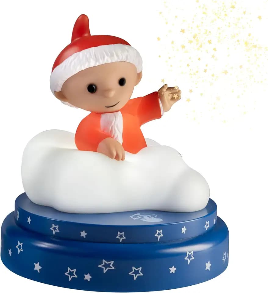 Ansmann LED Nachtlicht Sandmann, Nachtlampe für Kinder, Automatische Abschaltung, Warmweißes Licht, Touch Funktion, Batteriebetrieben, Stilllicht