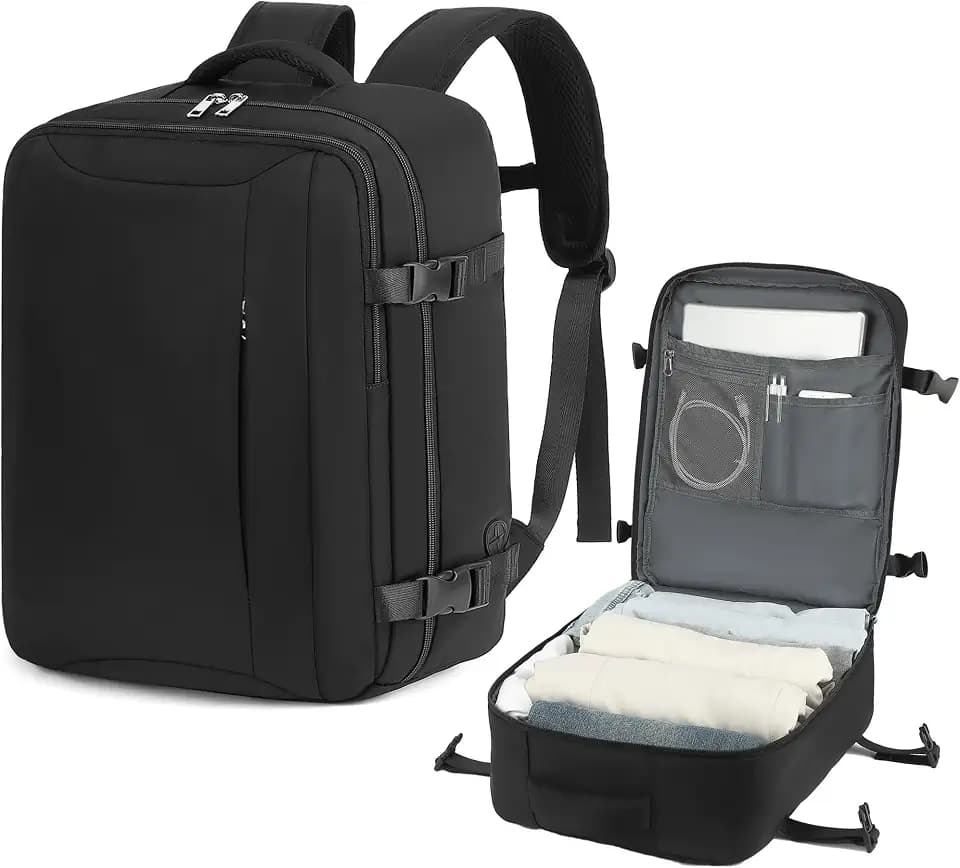 Lossga Handgepäck für Easyjet 45x36x20 Reiserucksack Damen Rucksack Männer Frauen Wanderrucksack Wasserdichter Outdoor Tagesrucksack