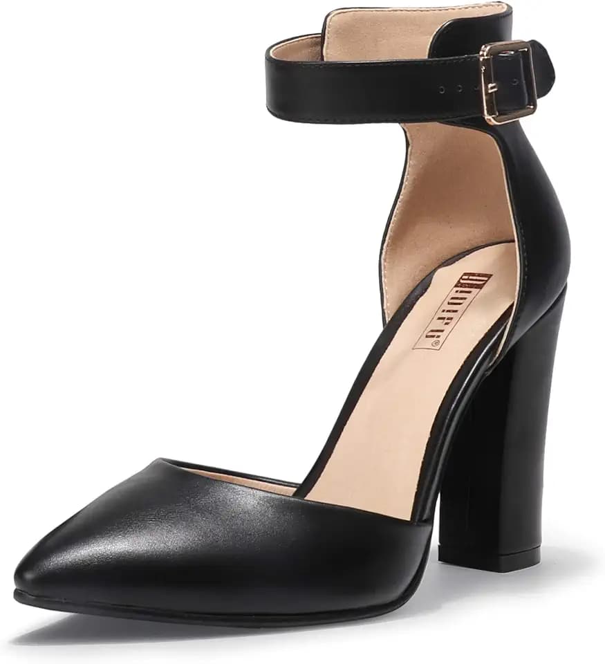 IDIFU Women's Closed Toe High Heels Pumps Pointed Toe Dress Shoes