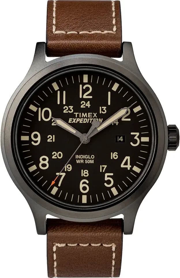 Timex Expedition Scout 40mm Men’s Analog Watch | Luminous Hands | Durable Comfortable Adjustable Strap | 24 Hour Time | Rugged Outdoor Watch | 50M Water Resistance