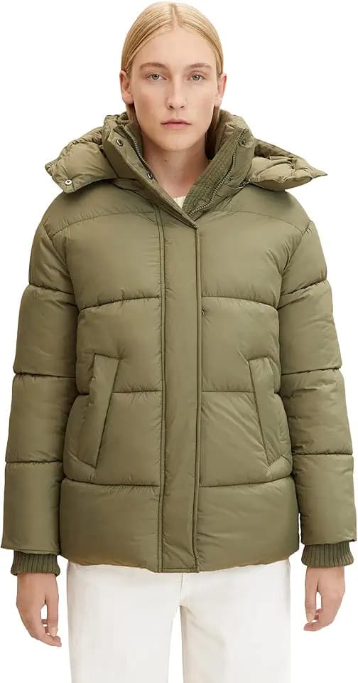 TOM TAILOR Damen 1032483 Pufferjacke mit Kapuze (1er Pack)