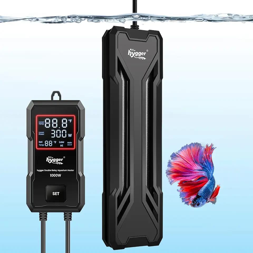 hygger 800W Aquarium Heater, Upgraded Submersible Fish Tank Heater