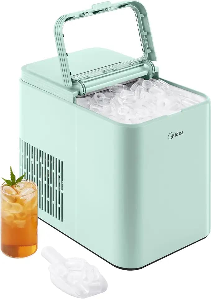 Midea 26lbs Countertop Bullet Ice Maker, Self-Cleaning, with Ice Scoop