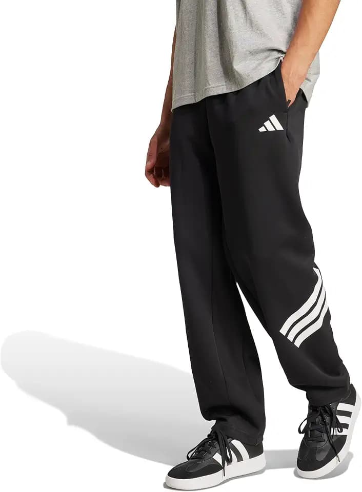 adidas Men's Future Icon 3-Stripes Open Hem Pants