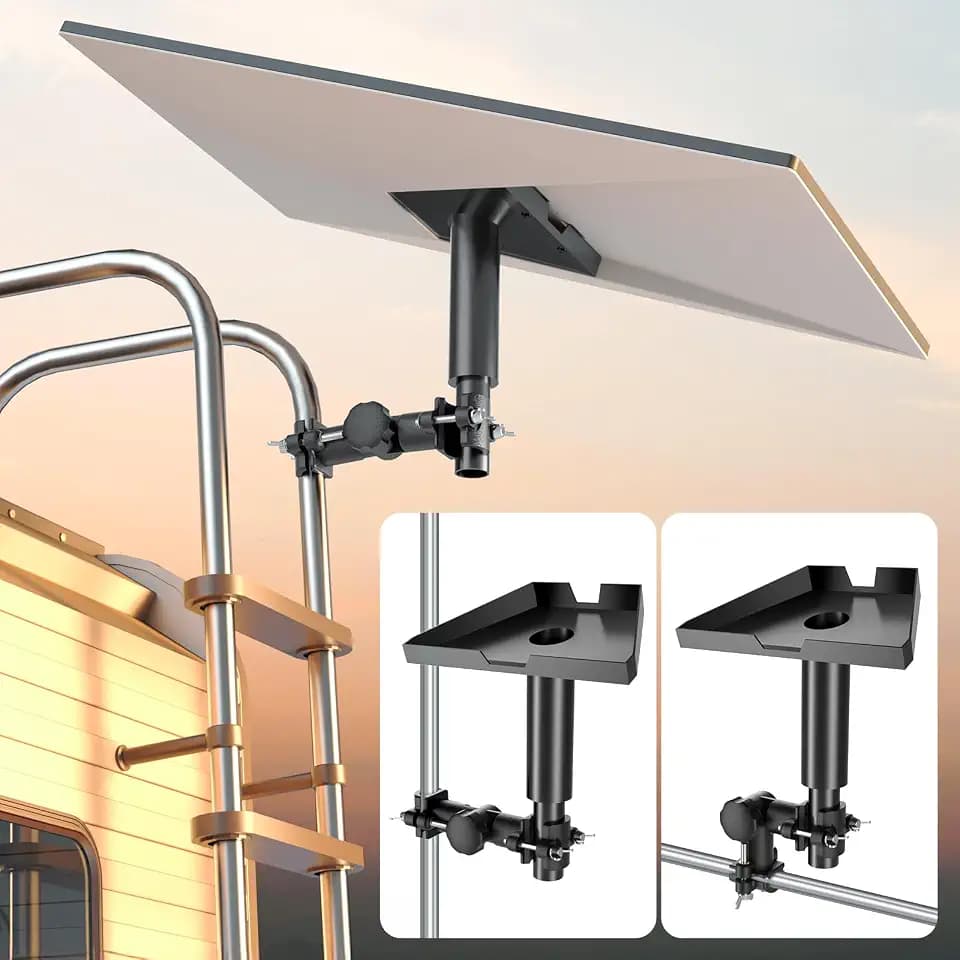 NiHome RV Mount for Starlink Gen 3, 360° Rotating Pole Adapter Kit