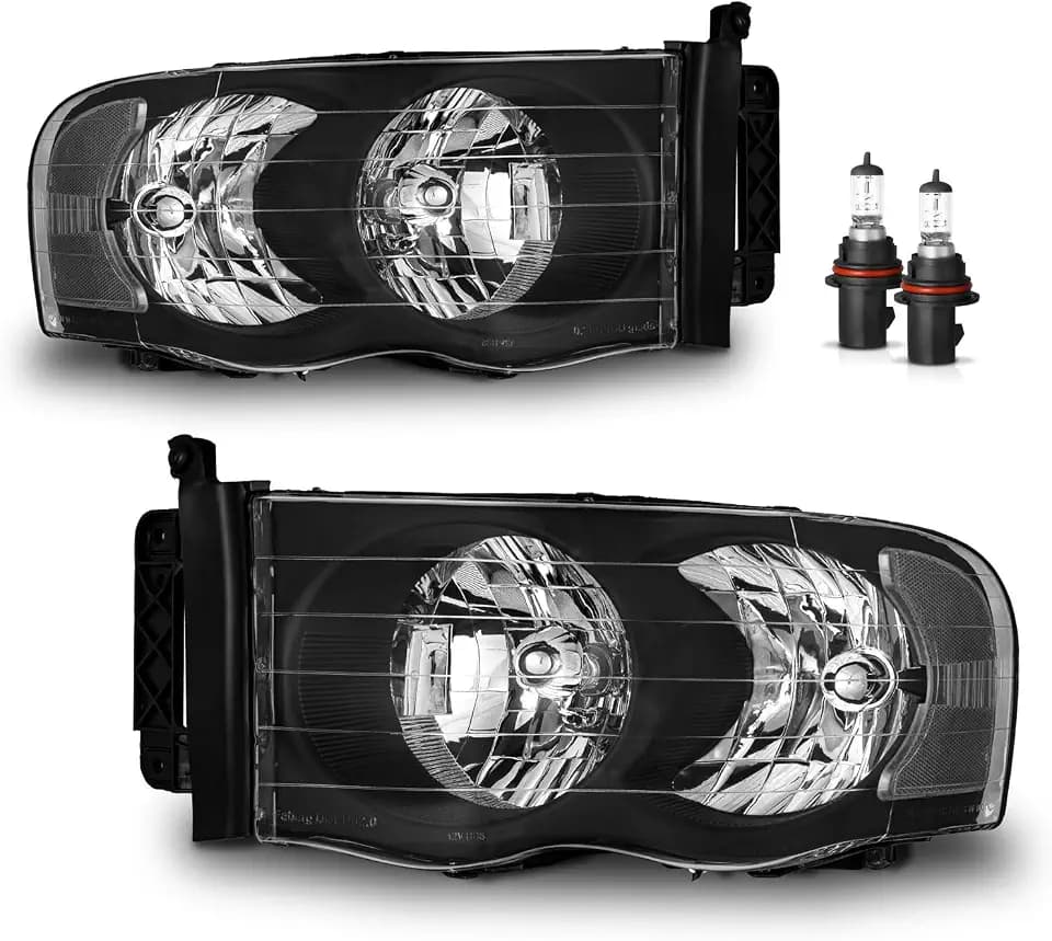 Halogen Headlights for 2002-2005 Dodge Ram 1500