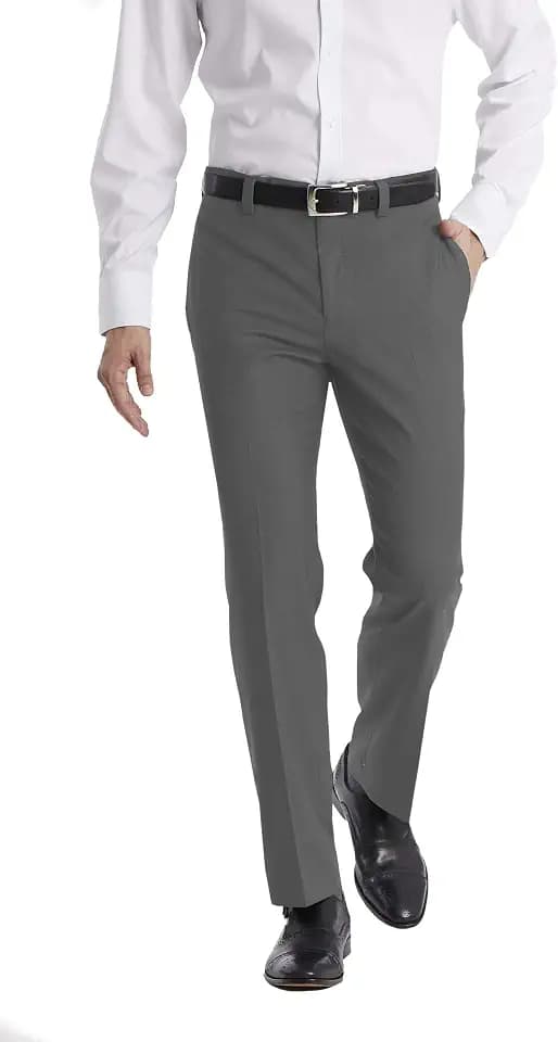 Calvin Klein Men's Modern Fit Dress Pants | Suit Pants for Men | Performance Stretch Fabric, Flat Front, Ready-to-Wear