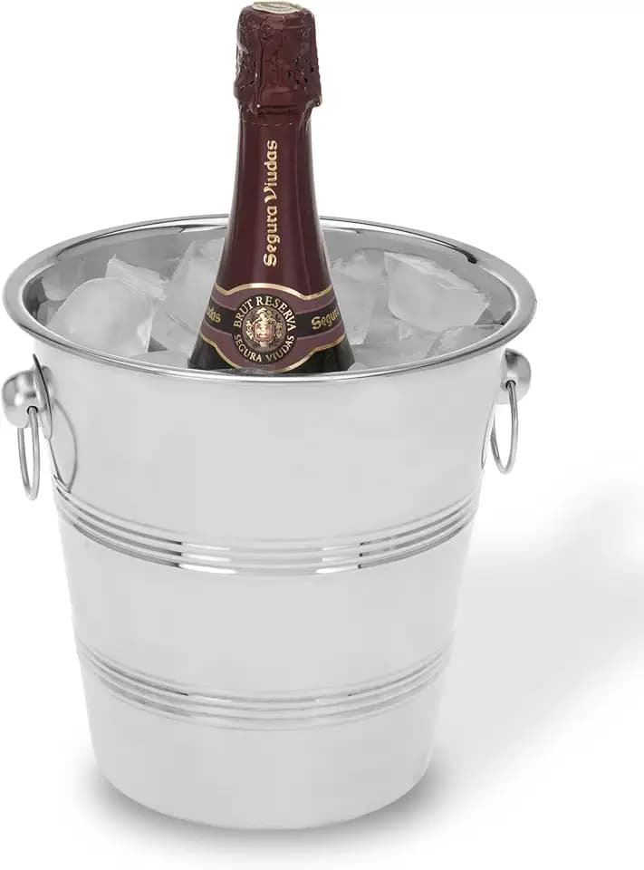 171429 Eiskübel für Champagner, aus Edelstahl, 22 cm