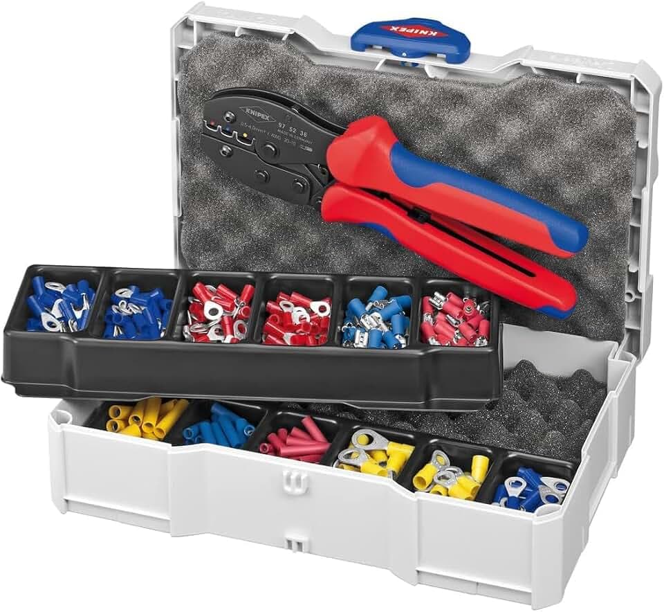 KNIPEX Crimp-Sortiment für Kabelverbinder 13-teilig 265 mm, 97 90 21