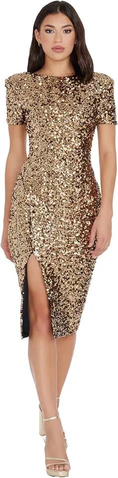 Dress the Population Womens Natasha Bodycon Midi DressSpecial Occasion Dress