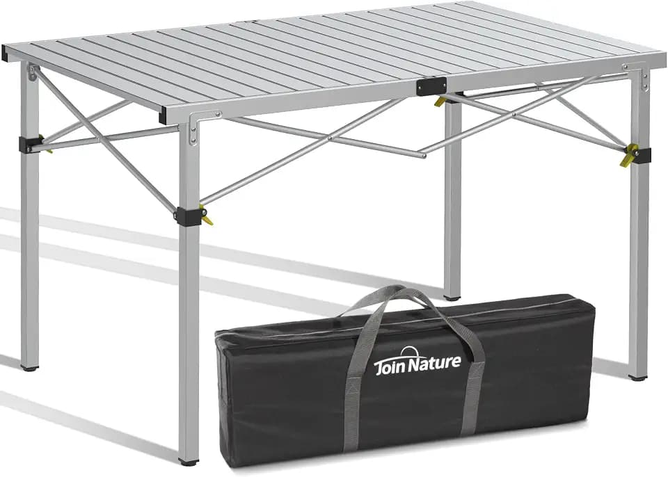 Campingtisch Klappbar Bis 100KG Alu Klapptisch für 6 Personen, 118 x 70CM