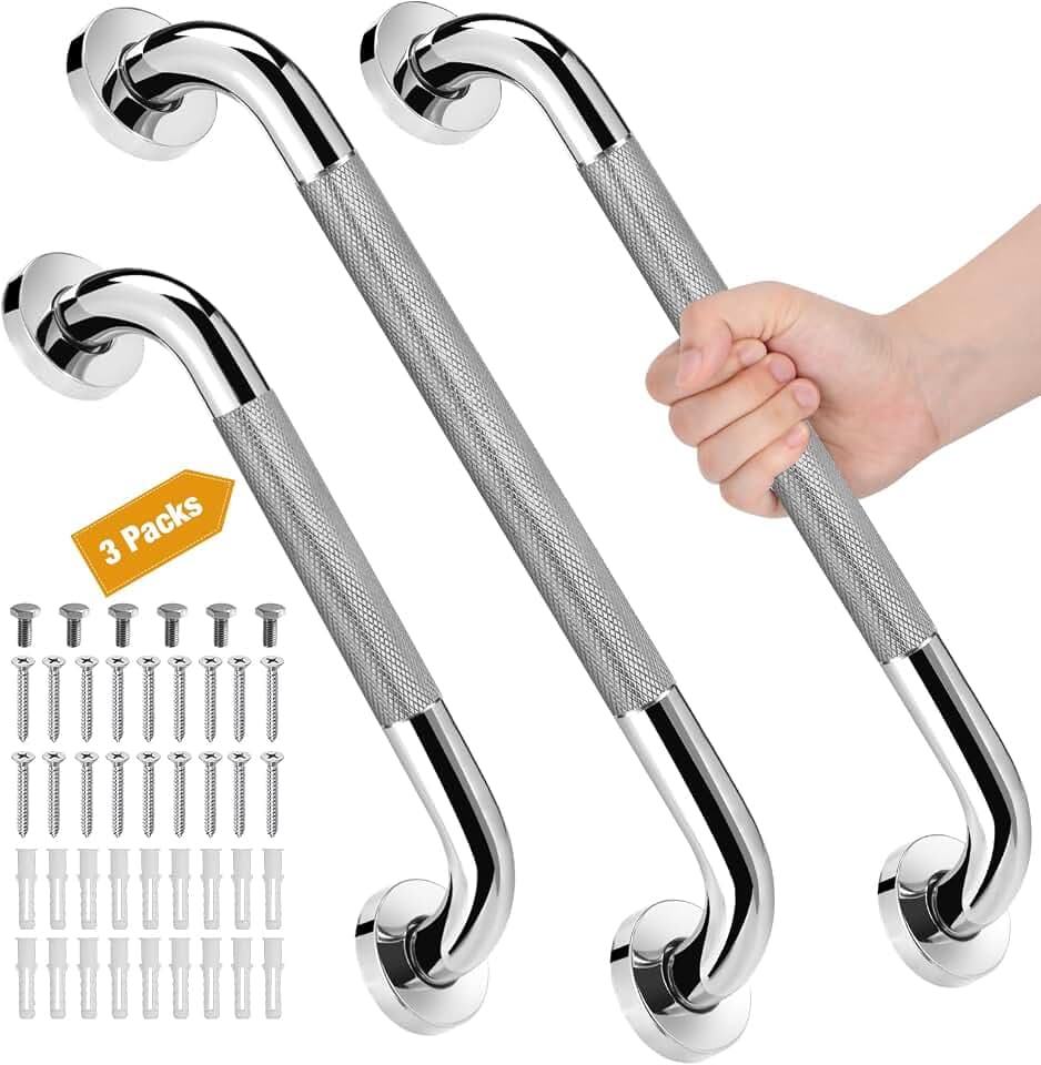 Shower Grab Bars for Bathroom 3 Pack Safety Bath Handle for Senior for Wall